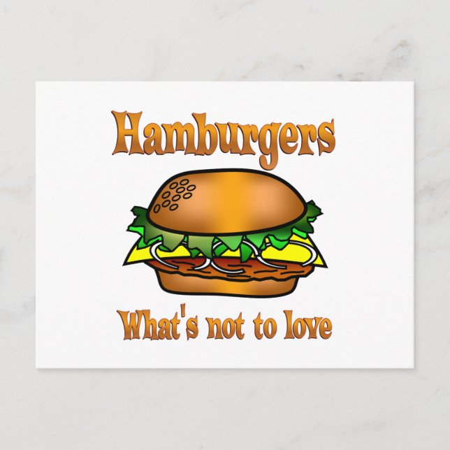 Hamburger in der Liebe Postkarte (Vorderseite)