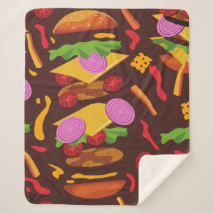 Hamburger-Käsebrot Sherpadecke