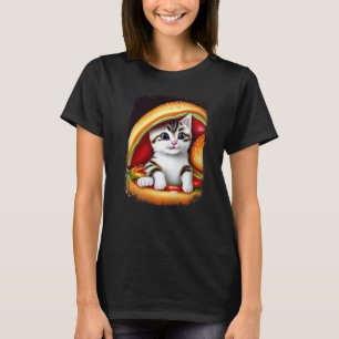 Hamburger Katze Katzenburger Burger Schnurren Mia T-Shirt