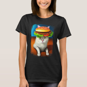 Hamburger Katze Katzenburger Burger Schnurren Mia T-Shirt