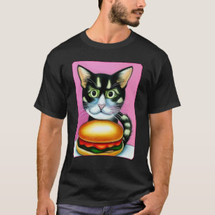 Hamburger Katze Katzenburger Burger Schnurren Mia T-Shirt