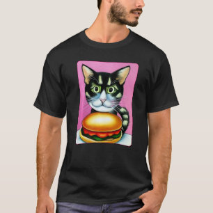 Hamburger Katze Katzenburger Burger Schnurren Mia T-Shirt