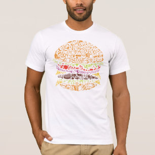 Hamburger, Lebensmittel, Brot, Fast Food, gegrillt T-Shirt