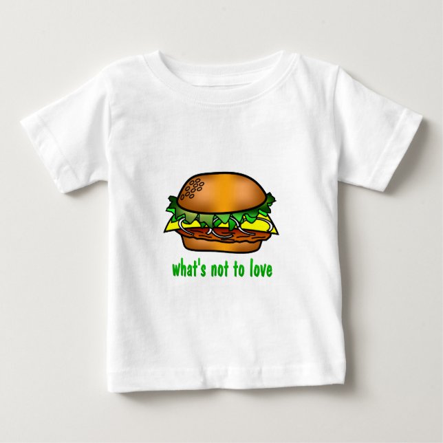 Hamburger-Liebe Baby T-shirt (Vorderseite)