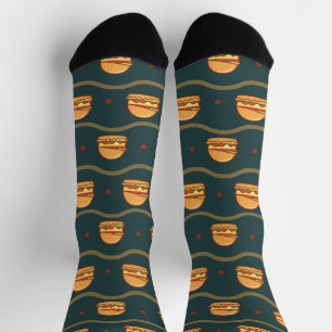 Hamburger Lover Cheeseburger Niedlich gepolstertes Socken