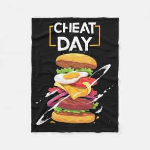 Hamburger Lover Geschenk Fast Food Gym Workout Che Fleecedecke