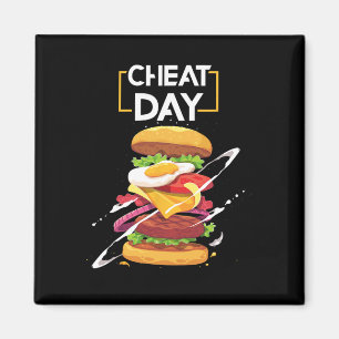 Hamburger Lover Geschenk Fast Food Gym Workout Che Magnet