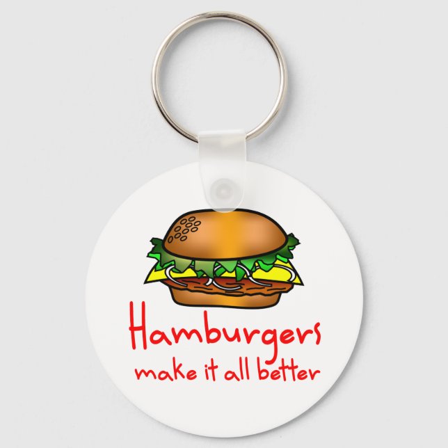 Hamburger Lover Schlüsselanhänger (Vorderseite)