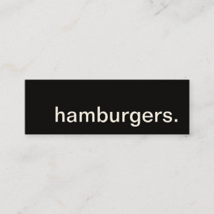 Hamburger. Loyalitätskarte Treuekarte