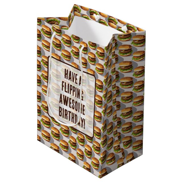 Hamburger Mittlere Geschenktüte (Vorderseite Schrägansicht)
