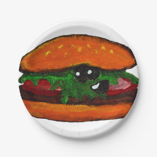 Hamburger-Papierplatte Pappteller