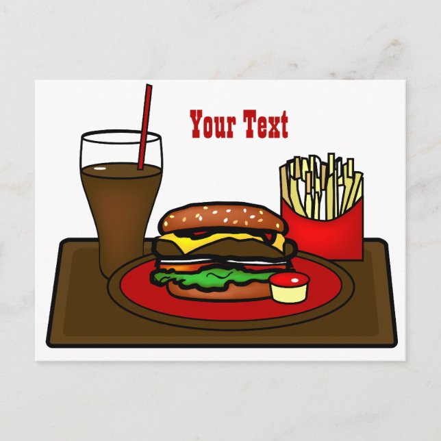 Hamburger Platter Postkarte (Vorderseite)