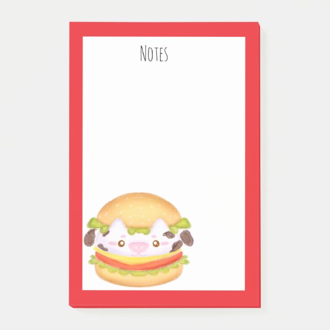 Hamburger Post-it Klebezettel (Vorderseite)