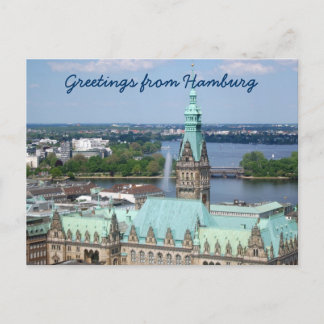 Hamburger Rathaus Postkarte