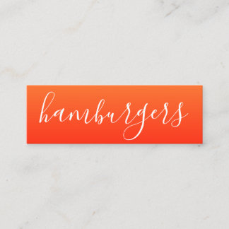 Hamburger-Skript Mini Visitenkarte