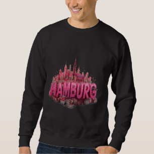Hamburger Skyline-Kunst - Lebendiges Hansestadt-De Sweatshirt