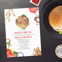 Hamburger und Fries Co Ed Kinderdusche Einladung