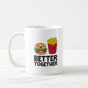 Hamburger und Pommes lieben Fast Food mehr T Kaffeetasse