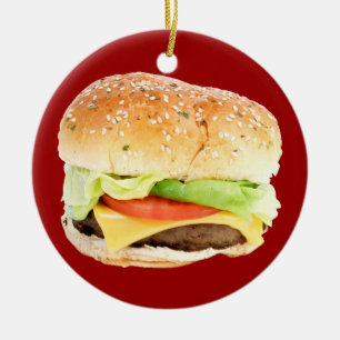 Hamburger-Verzierung Keramik Ornament