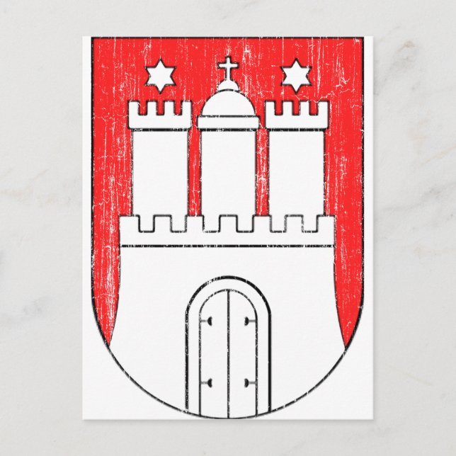 Hamburger Wappen Postkarte (Vorderseite)