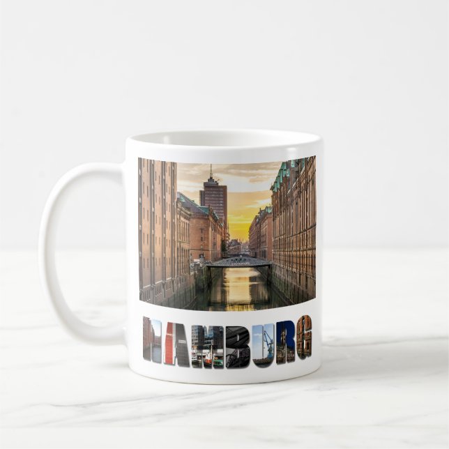 Hamburger Wasserstraße Kaffeetasse (Links)
