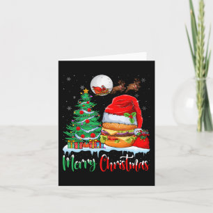 Hamburger Weihnachtsmannmütze Weihnachten - Frohe  Karte