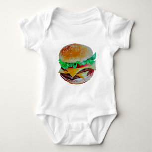Hamburgerentwurf, ursprüngliche Malerei Baby Strampler
