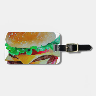 Hamburgerentwurf, ursprüngliche Malerei Gepäckanhänger