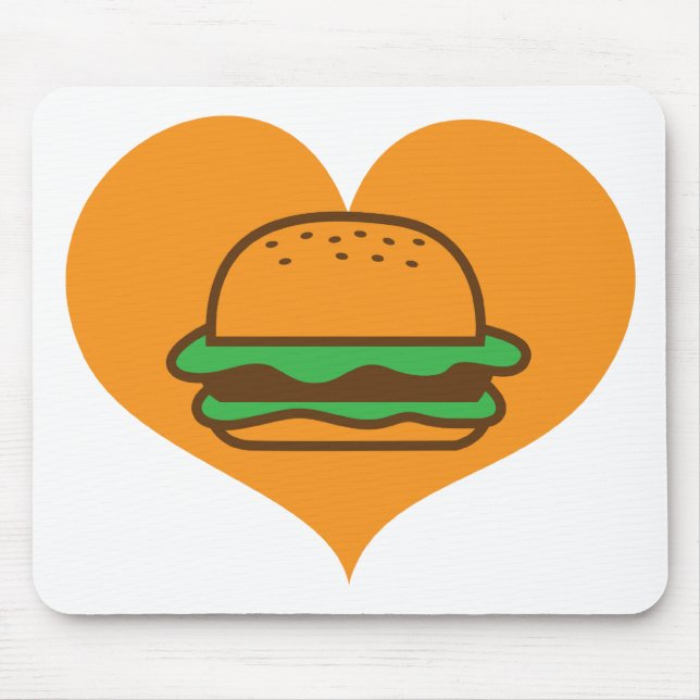 Hamburgerliebhaber Mousepad (Vorne)