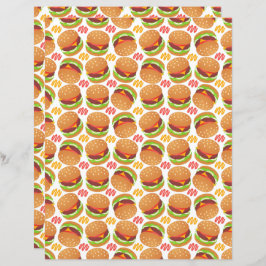 Hamburgers Scrapbook Paper