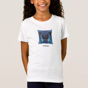 HAMbWG Angepasst Babydoll TGirls Blue Butterfly T-Shirt