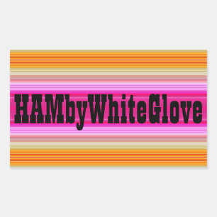 HAMbWG - Aufkleber - Rosa Sonnenset-Logo