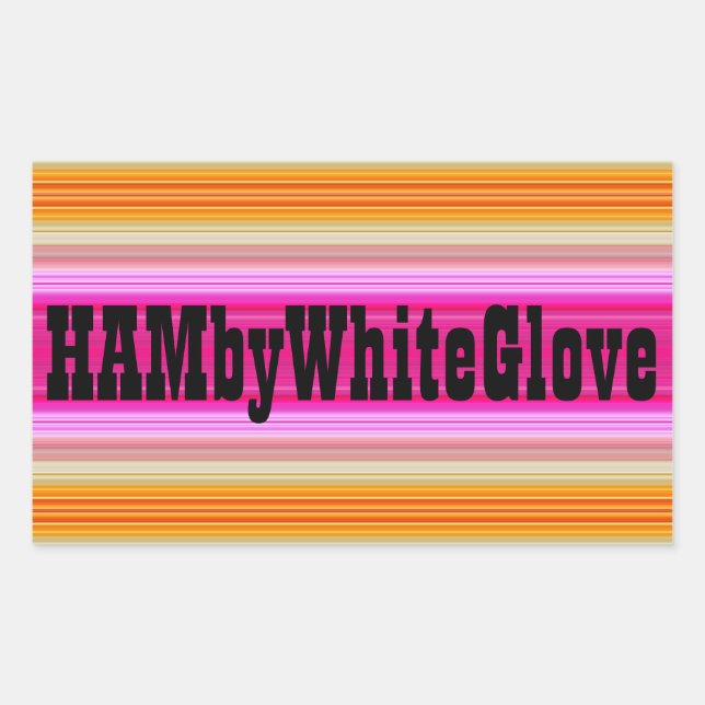 HAMbWG - Aufkleber - Rosa Sonnenset-Logo (Vorderseite)