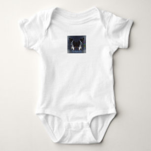 HAMbWG Baby - Bio Mädchen - Blauer Schmetterling Strampler