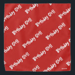 HAMbWG - Bandana - Birthday Girl Halstuch<br><div class="desc">HAMbyWhiteGlove - Bandana - Geburtstagskarl! Kommen Sie in jede Farbe,  einfach anpassen!</div>