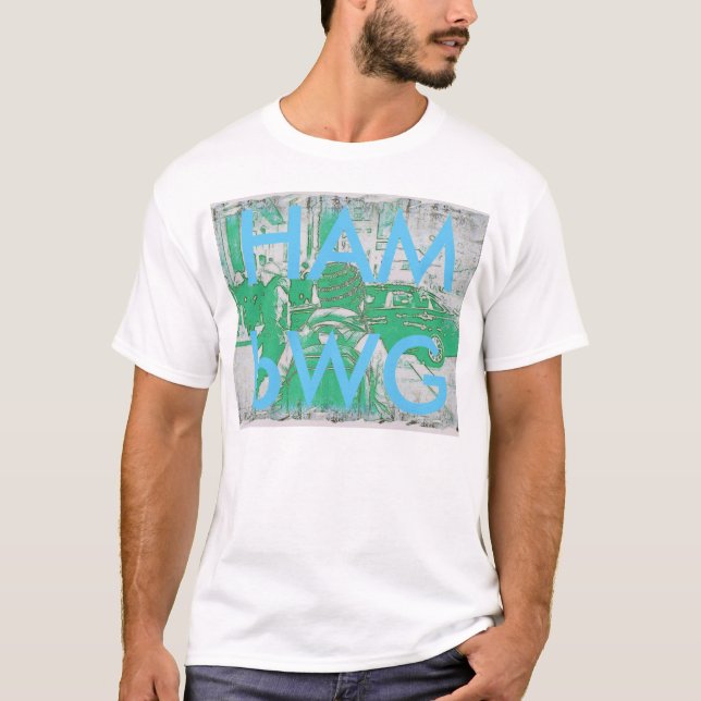 HAMbWG Basic American Apparel T - Shirt - BP Green (Vorderseite)