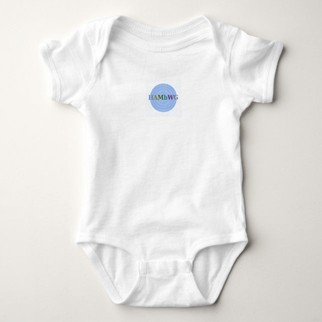 HAMbWG - Boho Baby - Light Blue Strampler (Vorderseite)