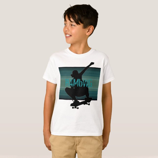 HAMbWG - Children's T Shirt - Aquamariner Skate Bo (Vorne ganz)