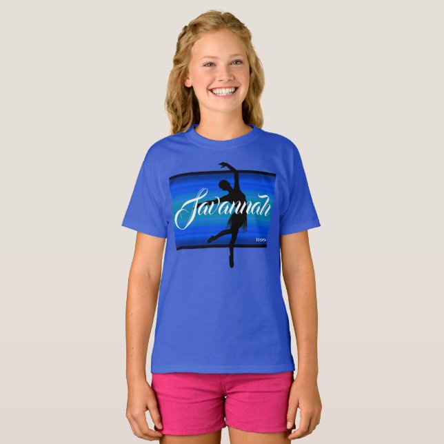 HAMbWG - Children's T Shirt - Blue Ballerina (Vorne ganz)