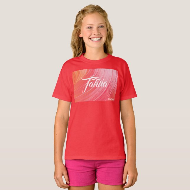 HAMbWG - Children's T Shirt - Orange Pink (Vorne ganz)