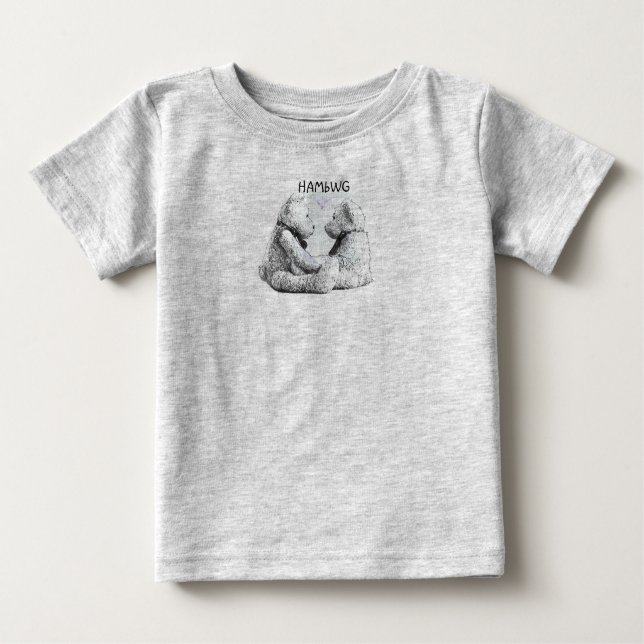HAMbWG - Children's T Shirt - Teddy Bear Liebe (Vorderseite)