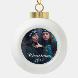 HAMbWG - Christmas Bulb - Ihr Bild Keramik Kugel-Ornament