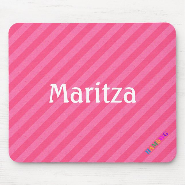 HAMbWG - ComputerMaus - Watermelon Diagonal Mousepad (Vorne)