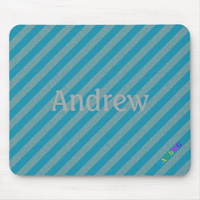 HAMbWG - Computermäuse - Aquamarine Diagonal Mousepad (Vorne)