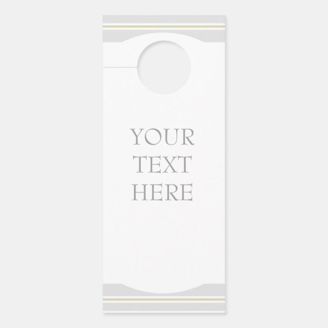 HAMbWG - Door Knob Message - Any Message Türanhänger (Vorderseite)