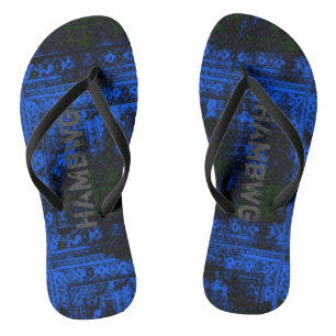HAMbWG - Drehen-Flop - Gothic Blue Flip Flops