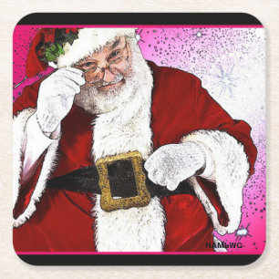 HAMbWG - Entsorgbare Untersetzer - Weihnachtsmann