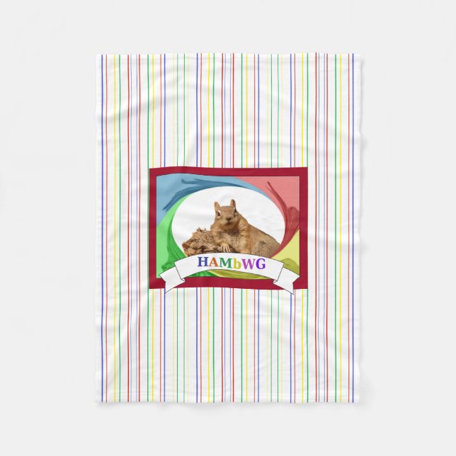 HAMbWG - Fleece Blanket - HAM-Eichhörnchen Primär (Vorderseite)