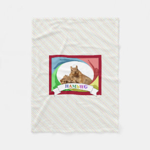 HAMbWG - Fleece Blanket - HAM-Eichhörnchen Primär