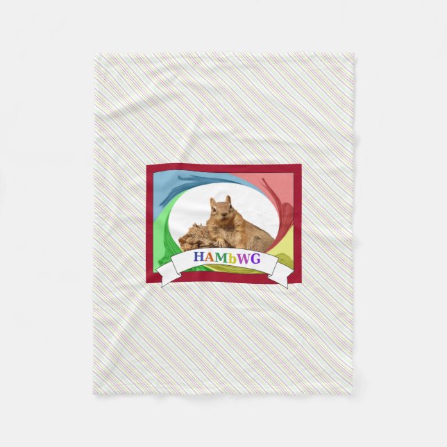 HAMbWG - Fleece Blanket - HAM-Eichhörnchen Primär (Vorderseite)